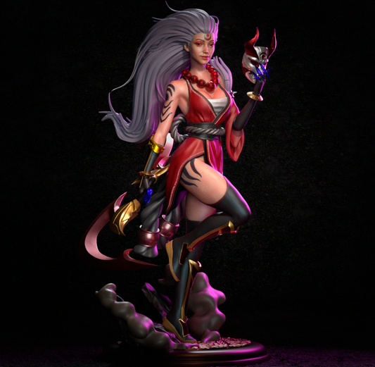 Blood Moon Diana Statue