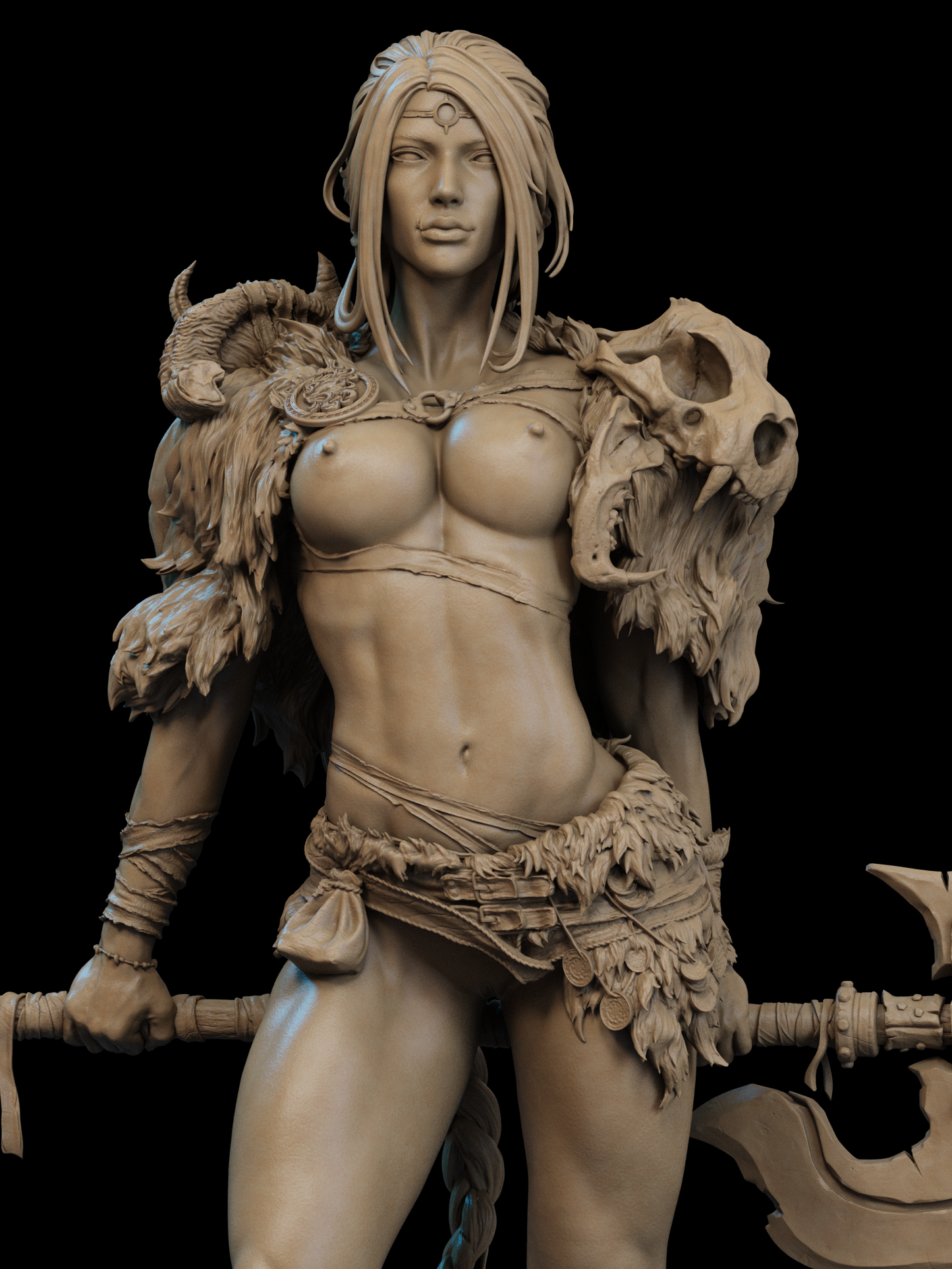 Barbarian Queen Statue