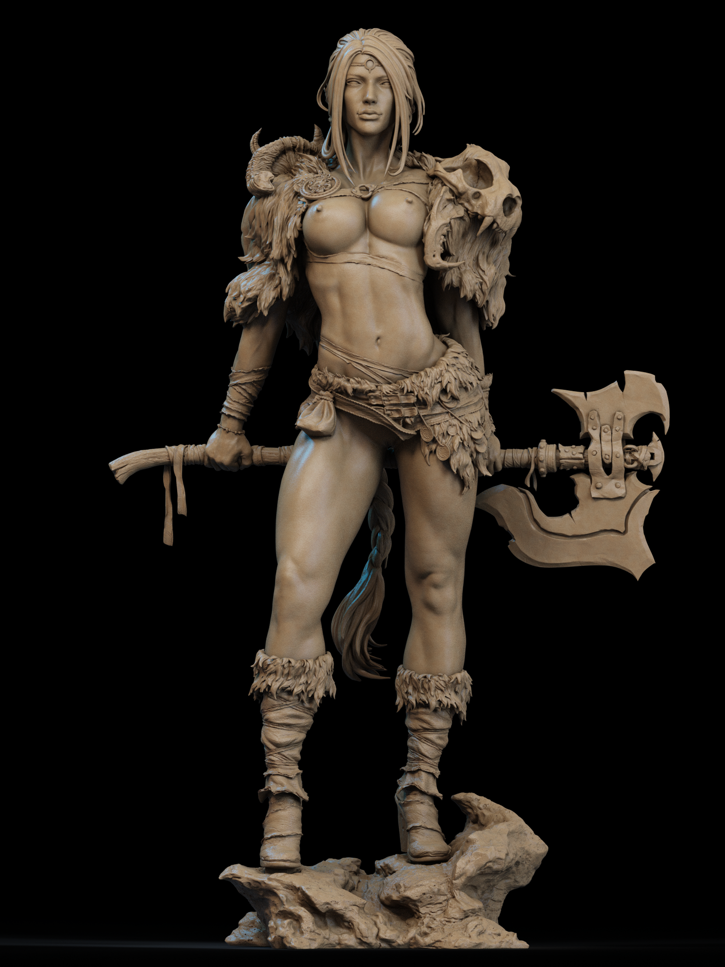 Barbarian Queen Statue