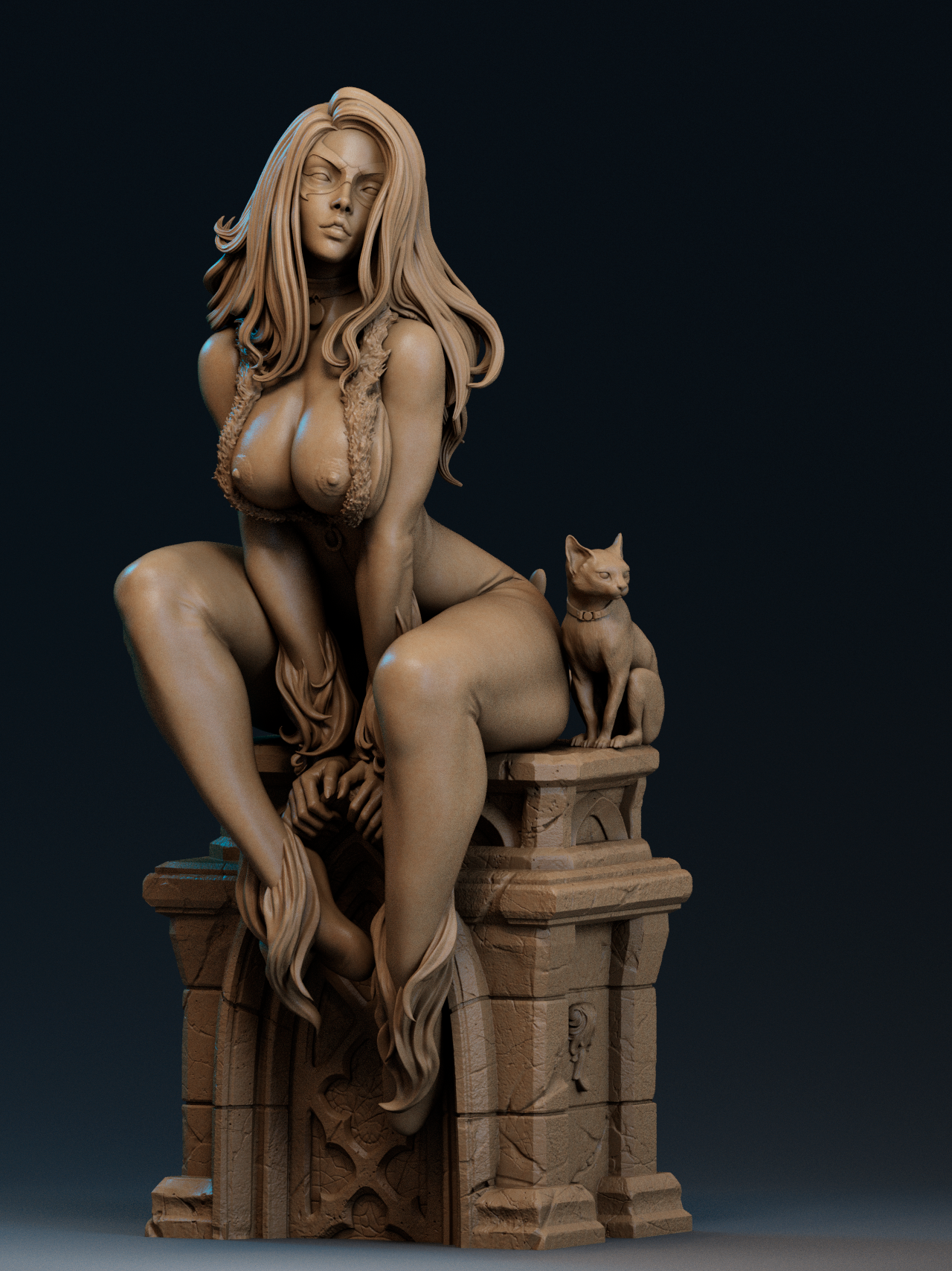 Black Cat V2 Statue