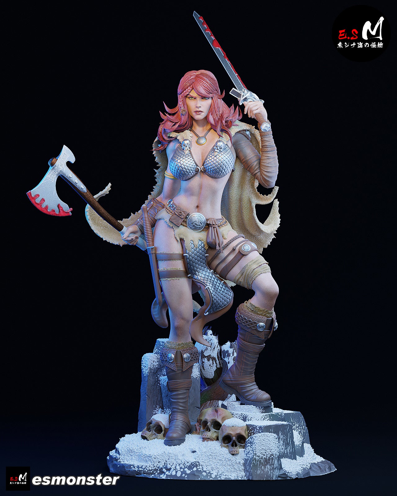 Red Sonja Statue