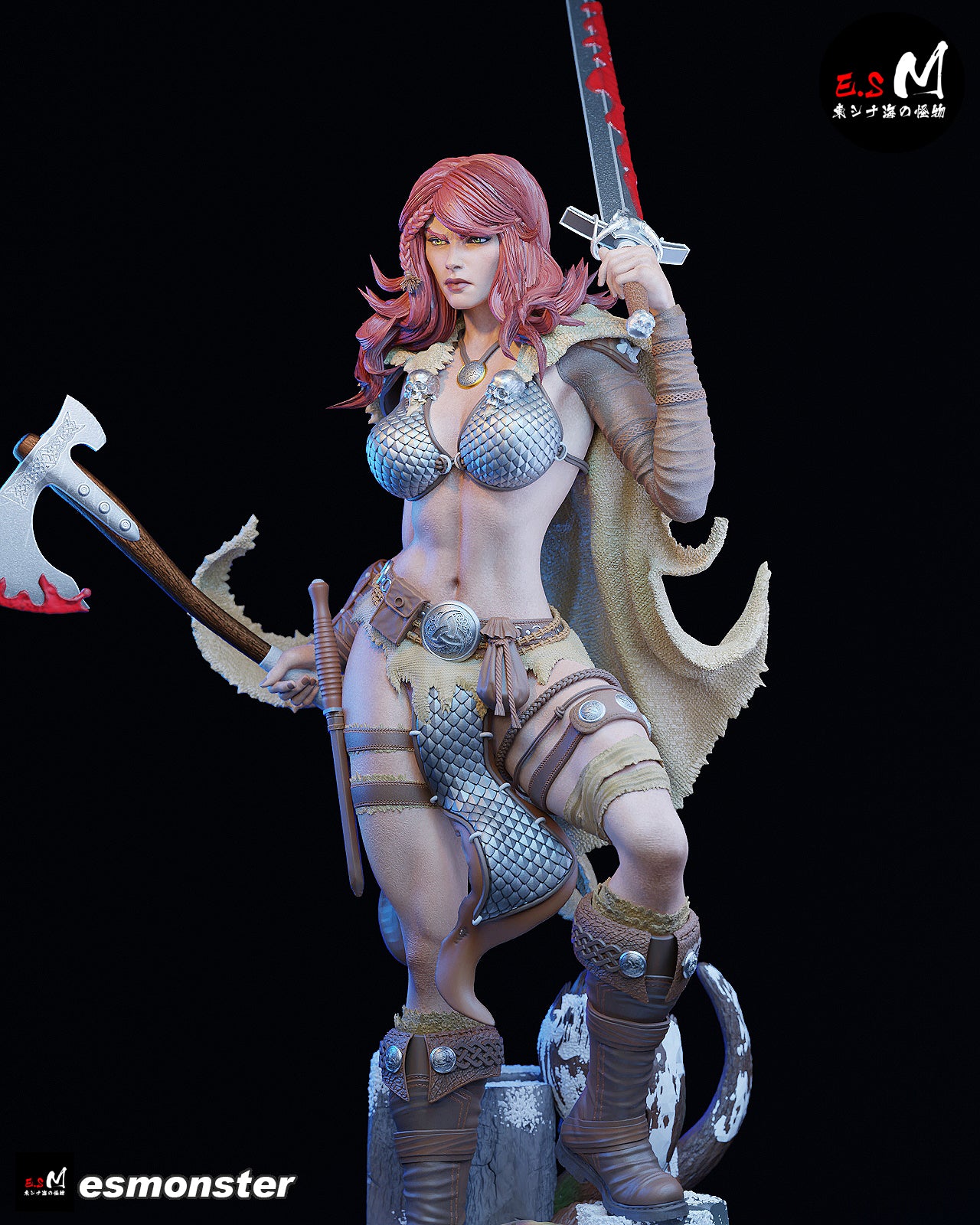 Red Sonja Statue