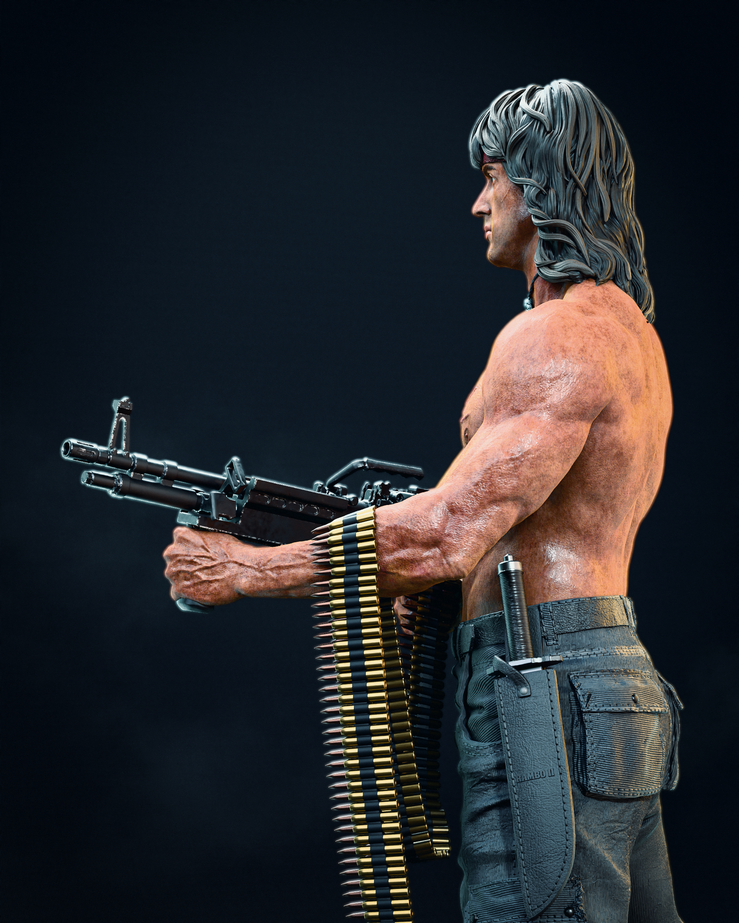 Rambo (John Rambo) Statue