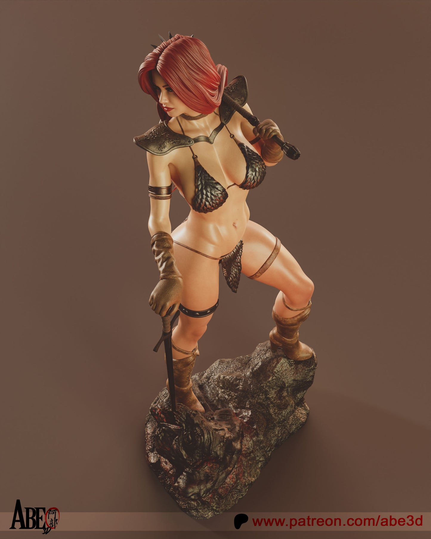 Red Sonya Statue