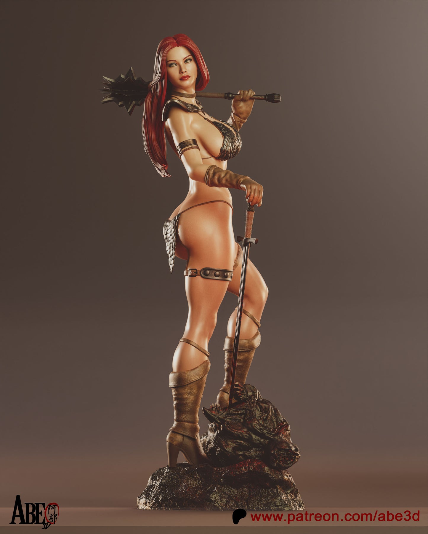 Red Sonya Statue