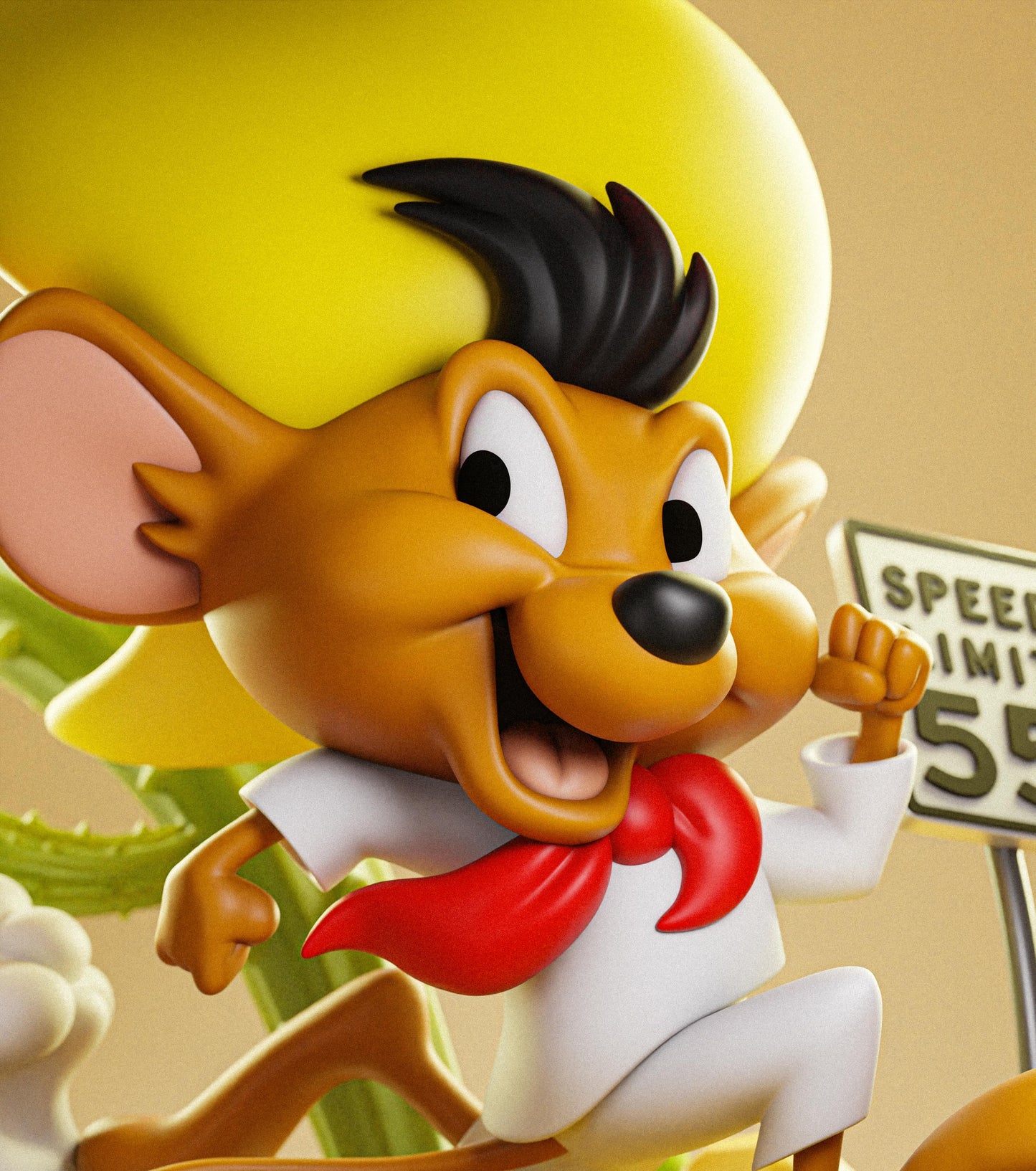 Speedy Gonzalez Statue 3D-Printed Kit