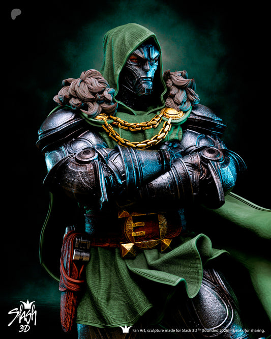 Dr. Doom Statue 3D-Printed Kit