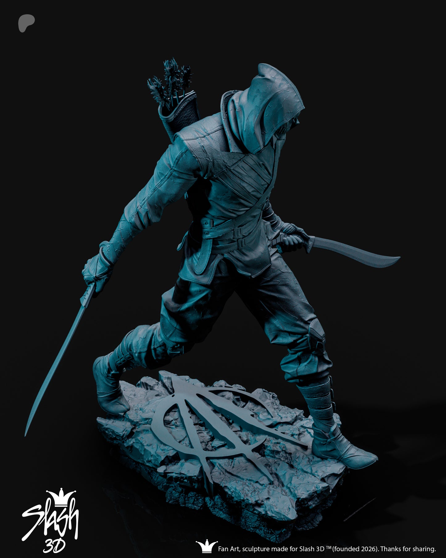 Green Arrow Absolute Statue 3D-Printed Kit
