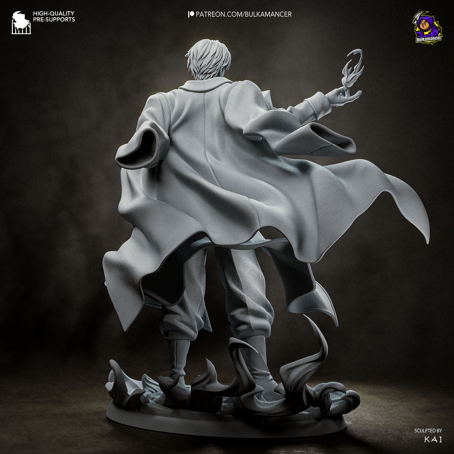 Roy Mustang Statue 3D-Printed Kit