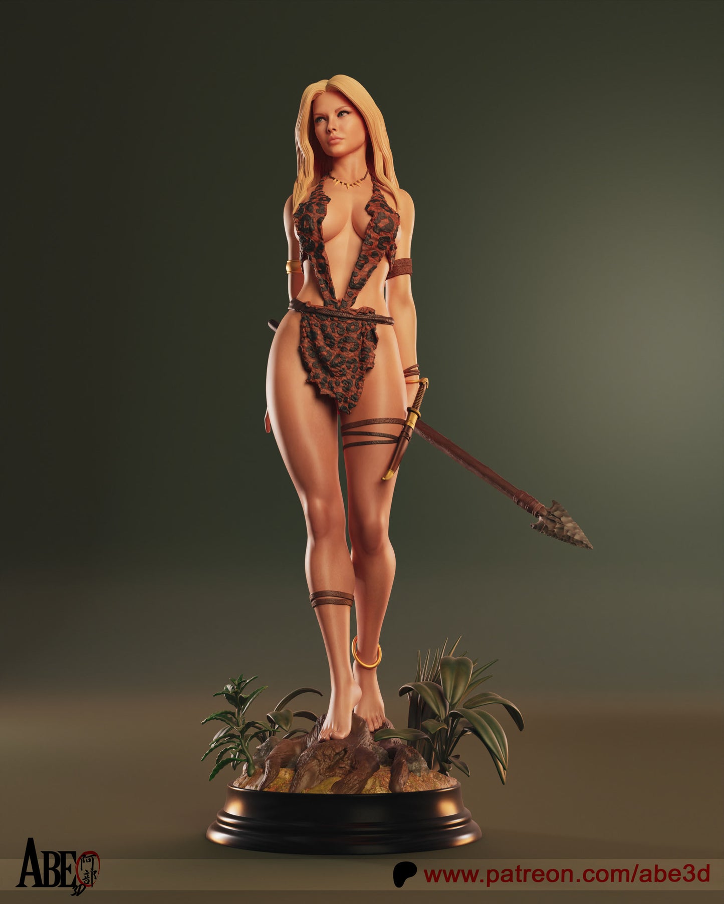 Sheena Statue 3D-Printed Kit