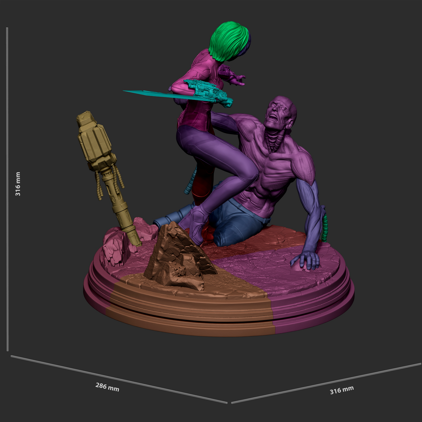 Evie Statue 3D-Printed Kit