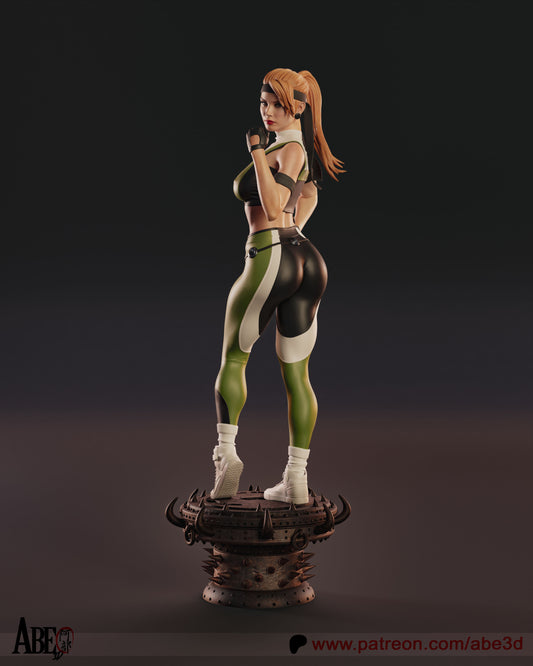 Sonya Blade (MK) Statue