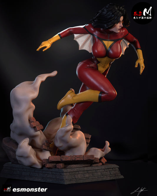 Spider Woman Statue 3D-Printed