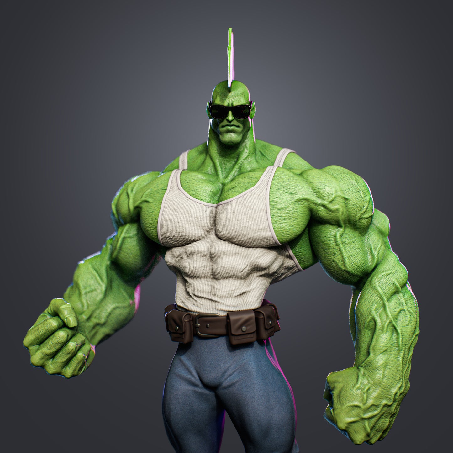 Savage Dragon Statue 3D-Printed Kit