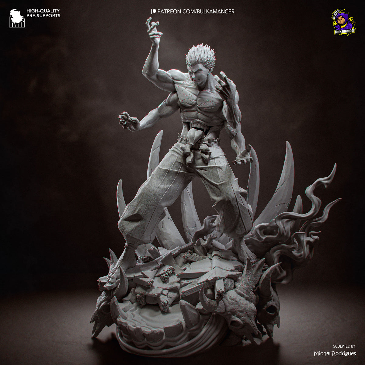 Ryomen Sukuna Statue 3D-Printed Kit