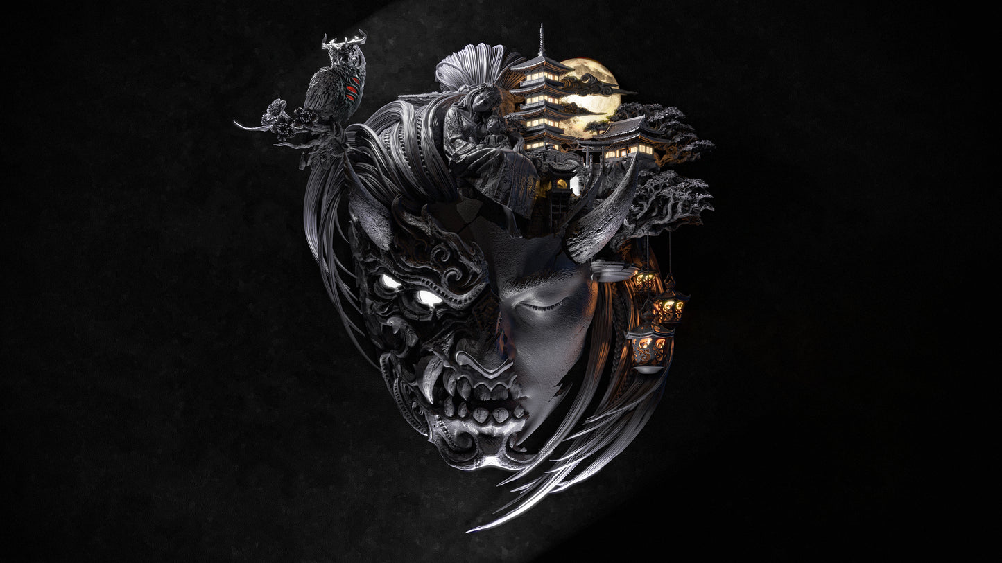 Tenjin's Mind - Eclipsed Memories Wall Diorama