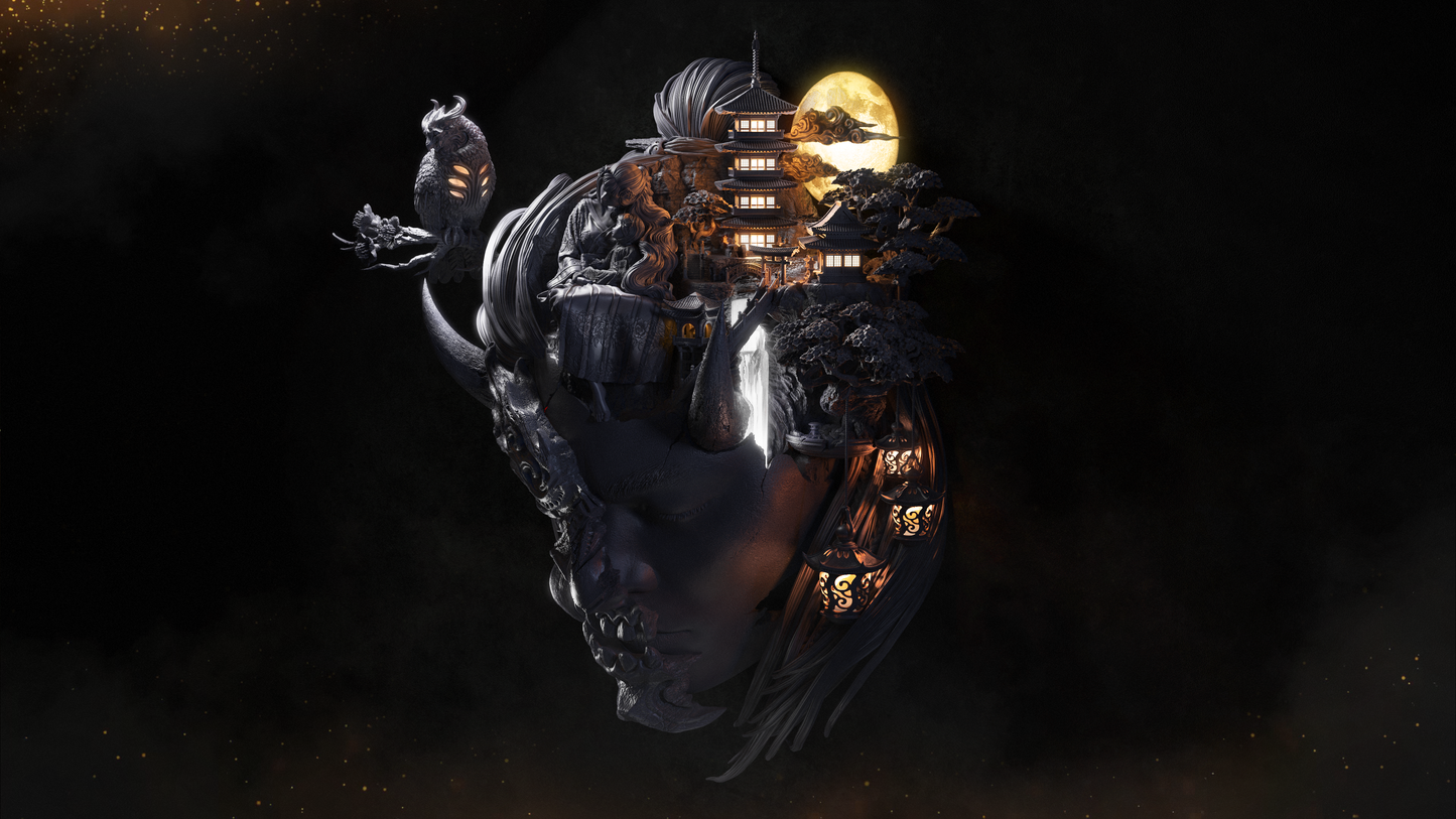 Tenjin's Mind - Eclipsed Memories Wall Diorama