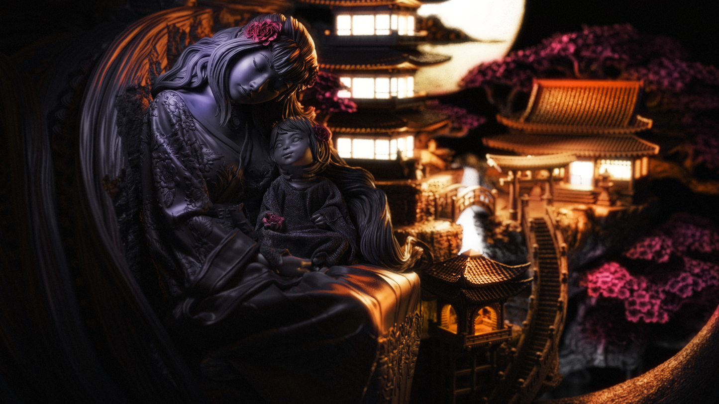Tenjin's Mind - Eclipsed Memories Wall Diorama