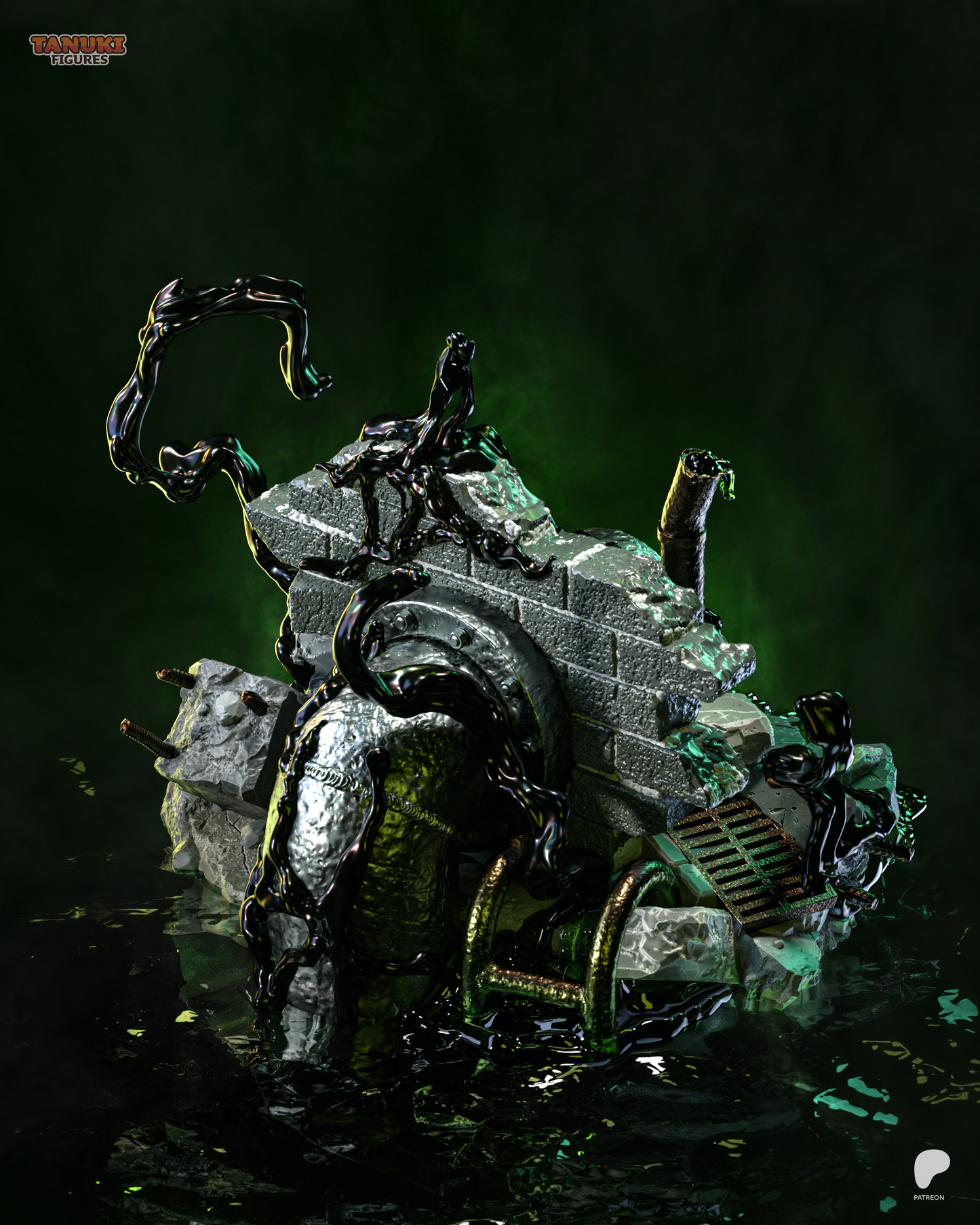 Venom Statue 3D-Printed Kit
