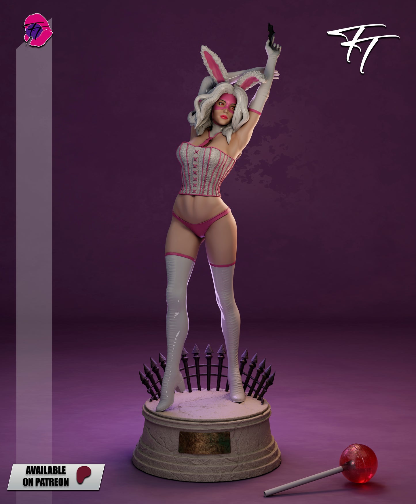 White Rabbit Statue
