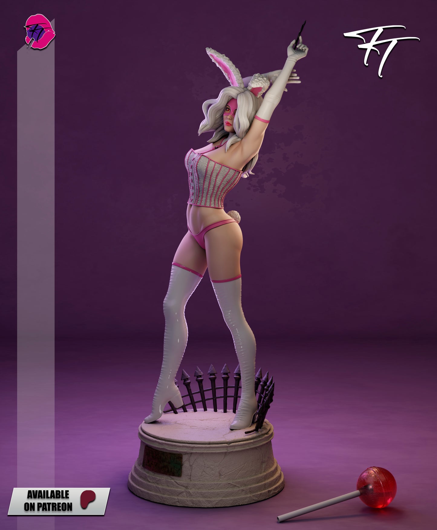White Rabbit Statue