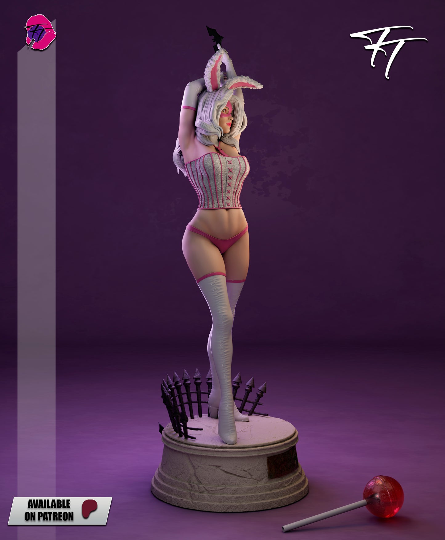 White Rabbit Statue