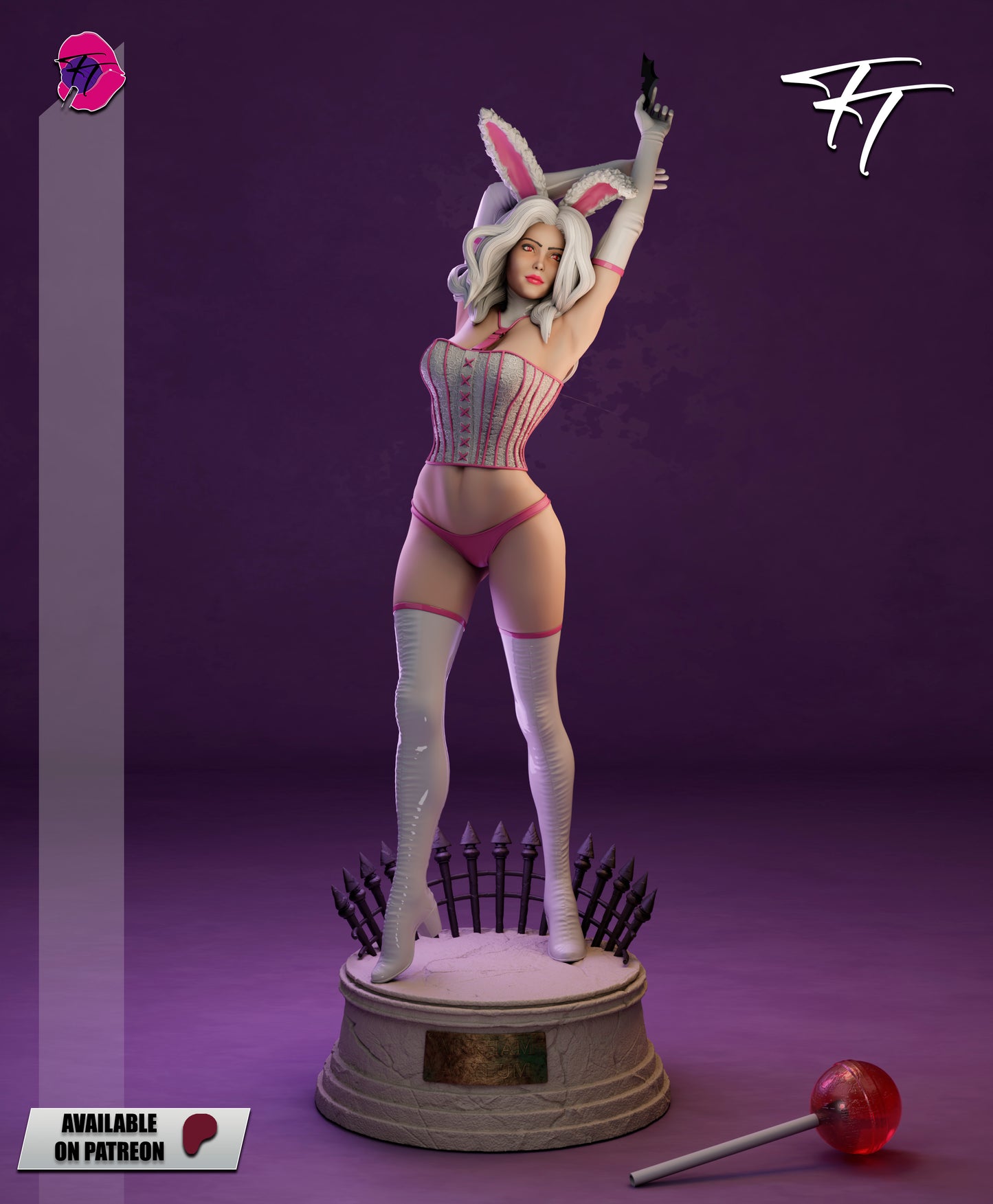 White Rabbit Statue