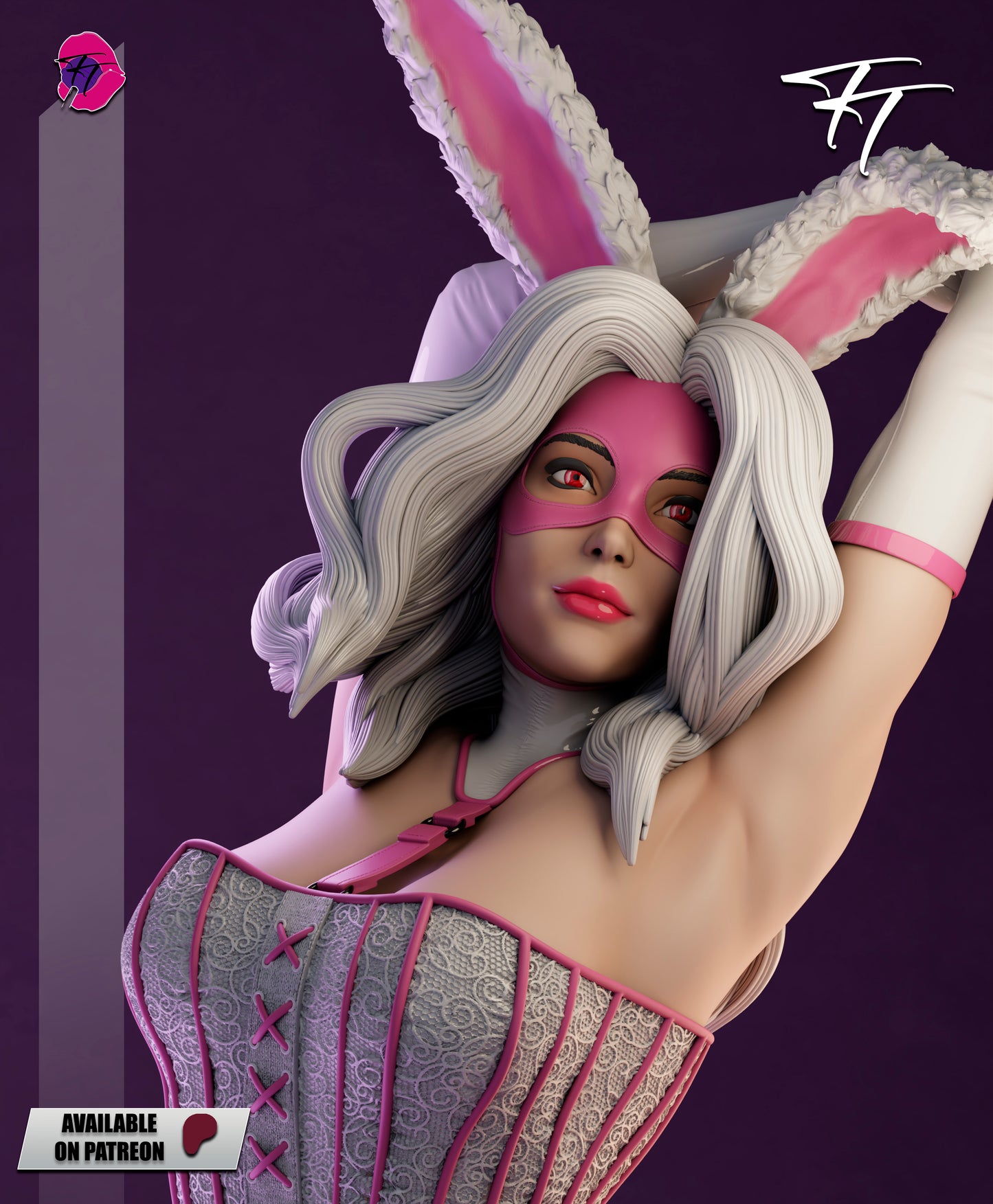 White Rabbit Statue