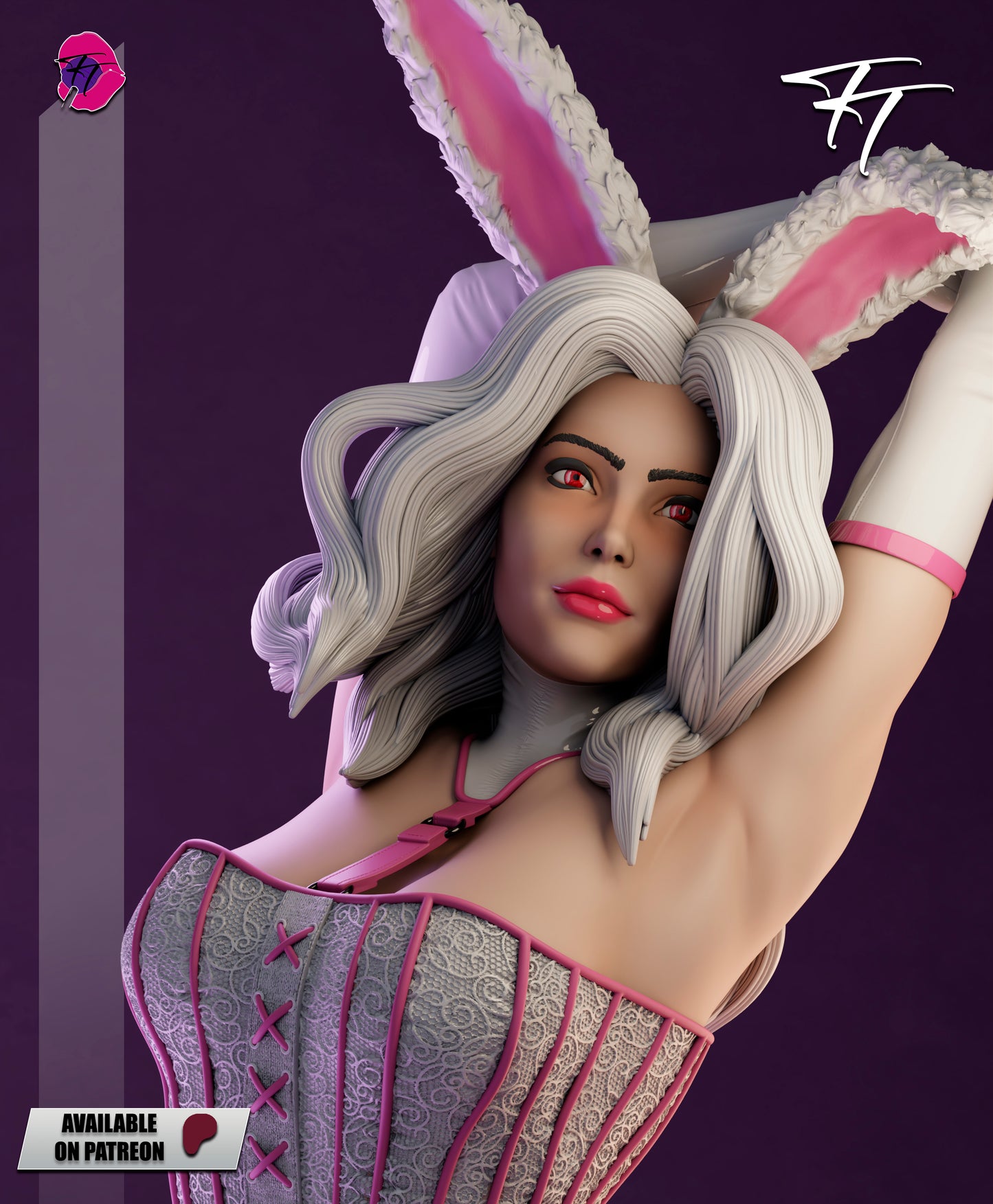 White Rabbit Statue