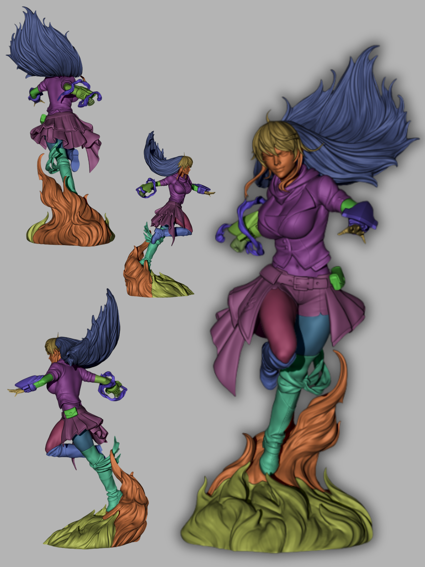 Yang Xiao Long Statue 3D-Printed Kit