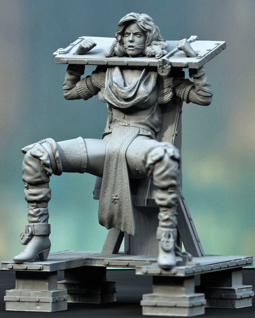 Sorceress Prisoner Statue