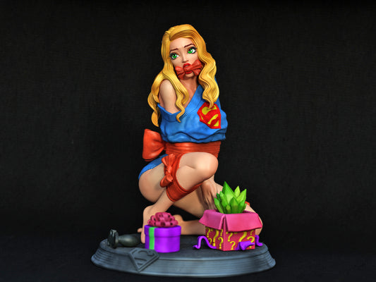 Supergirl Gift Statue 3D-Printed Kit