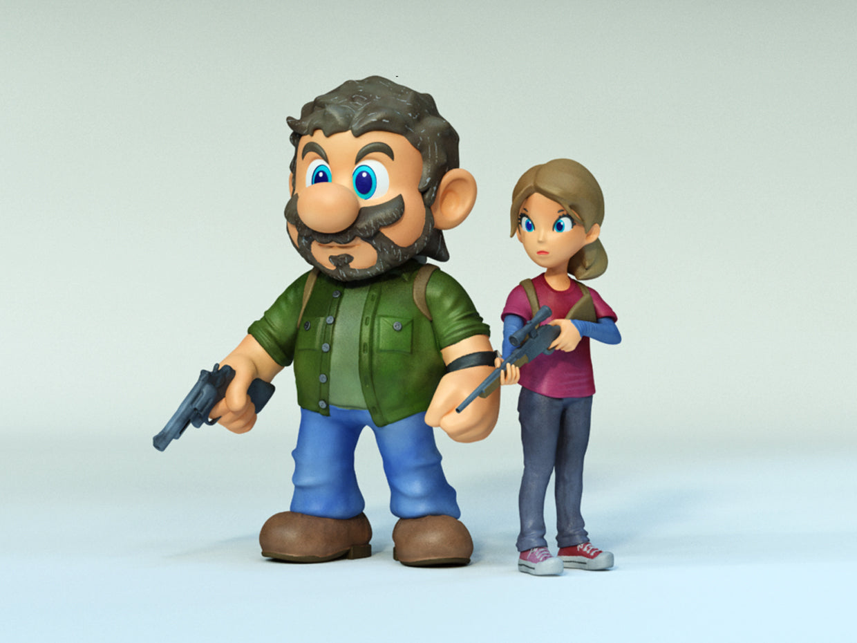 Joel And Ellie Statue