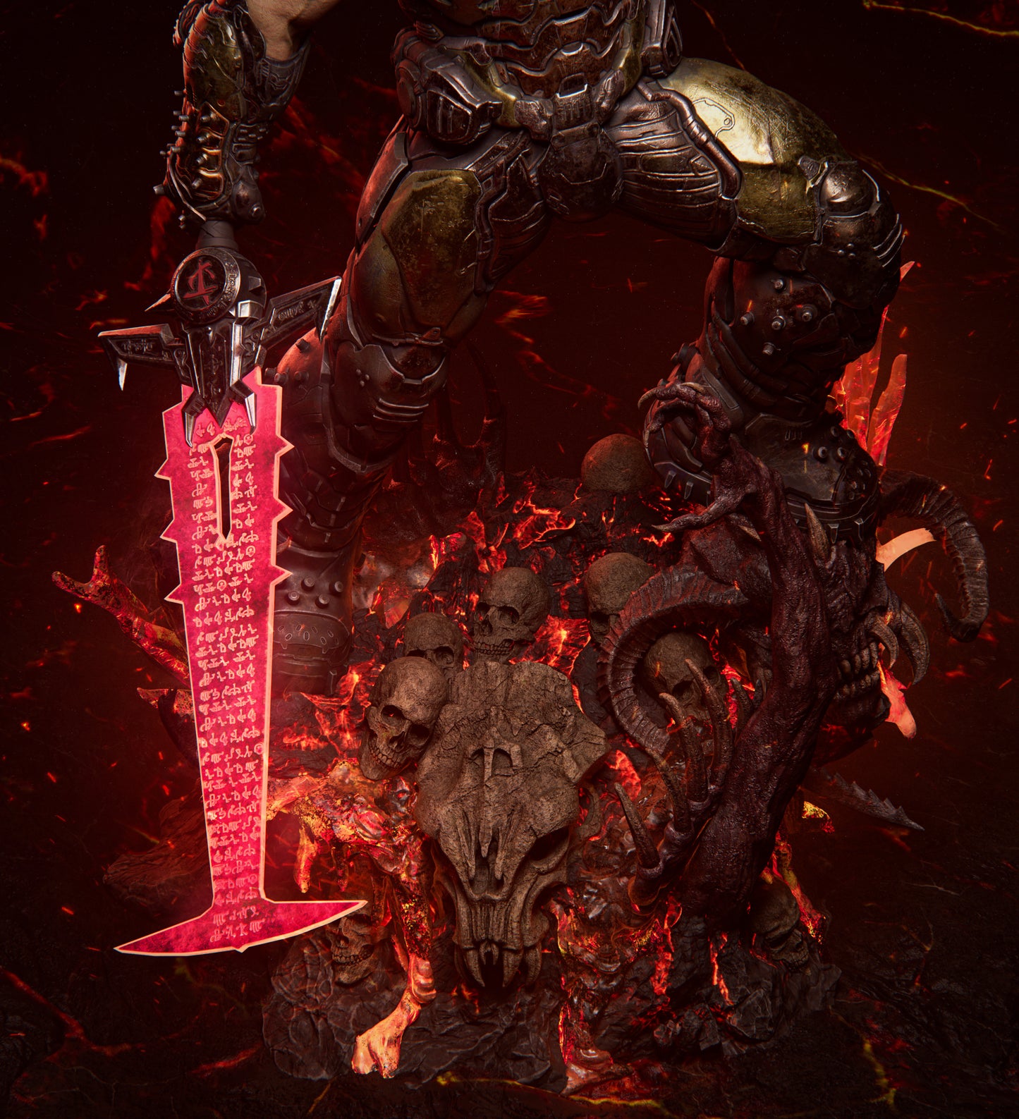 Doom Slayer Statue