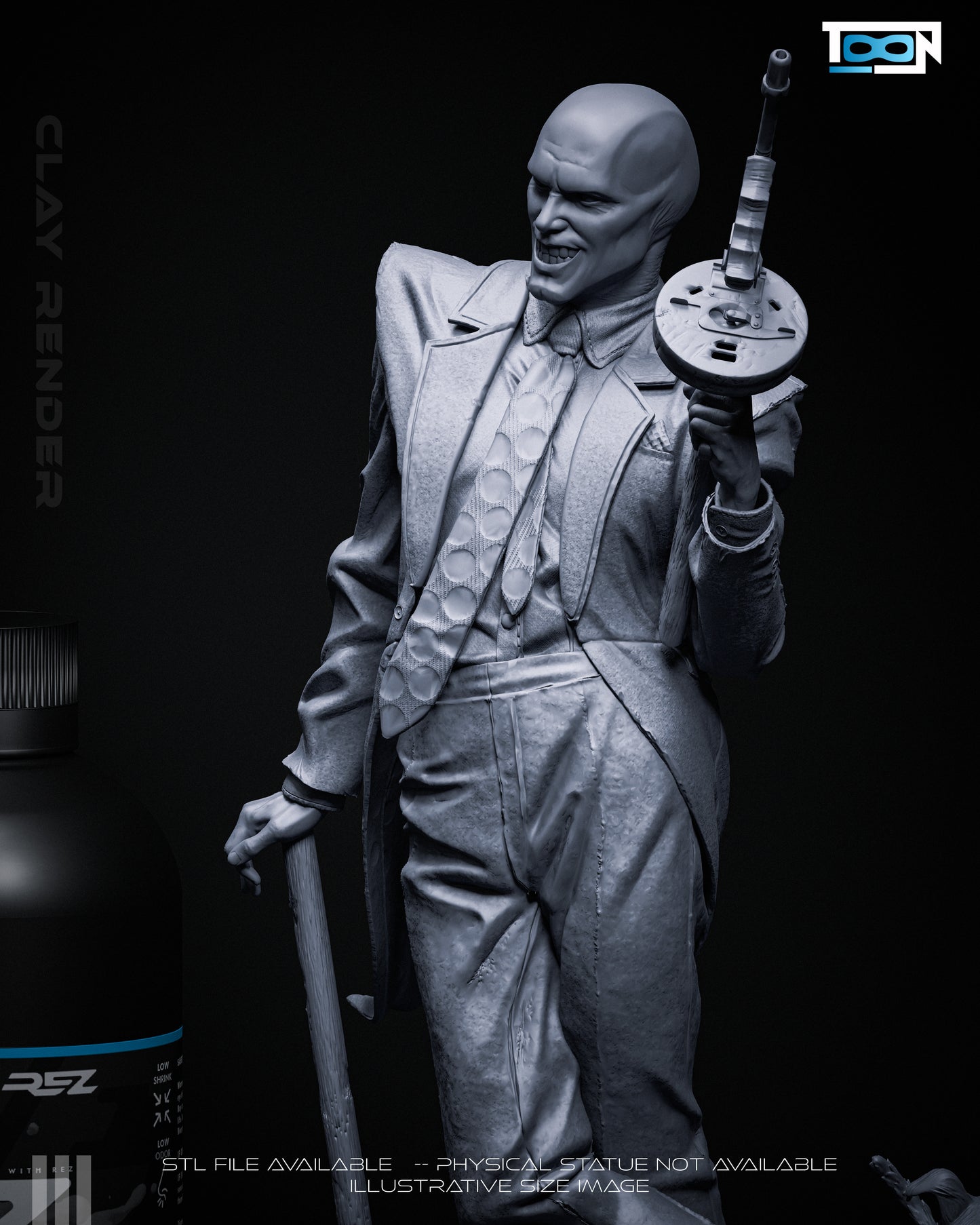 The Mask Statue 3D-Printed Kit