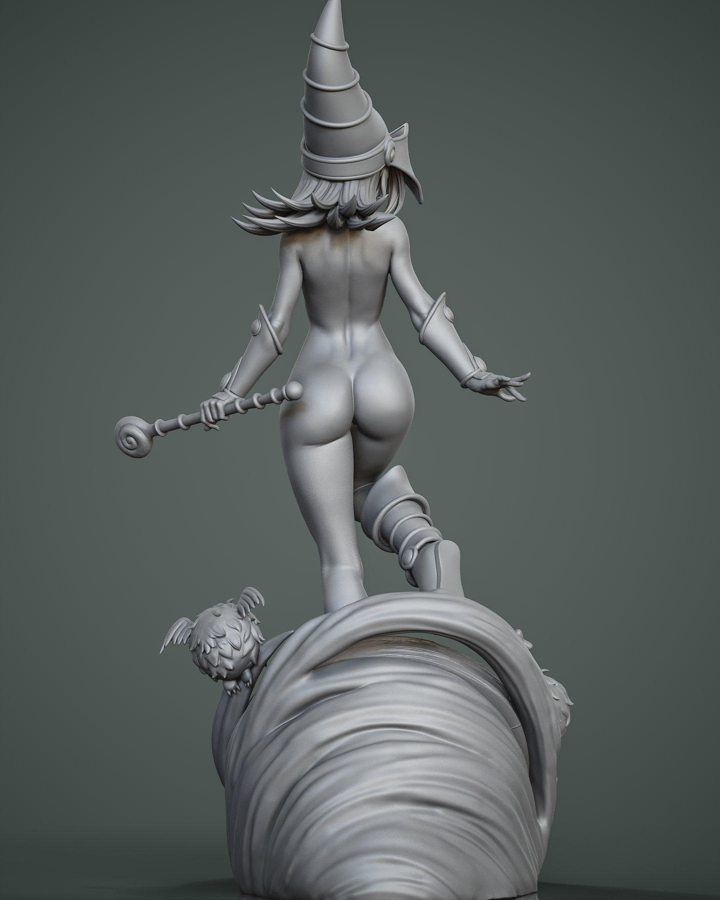 Dark Magician Girl Statue 3D-Printed Kit