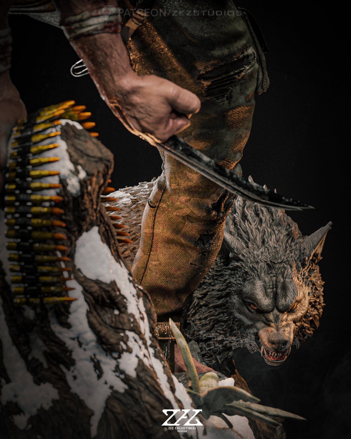 Wolverine Statue 3D-Printed Kit