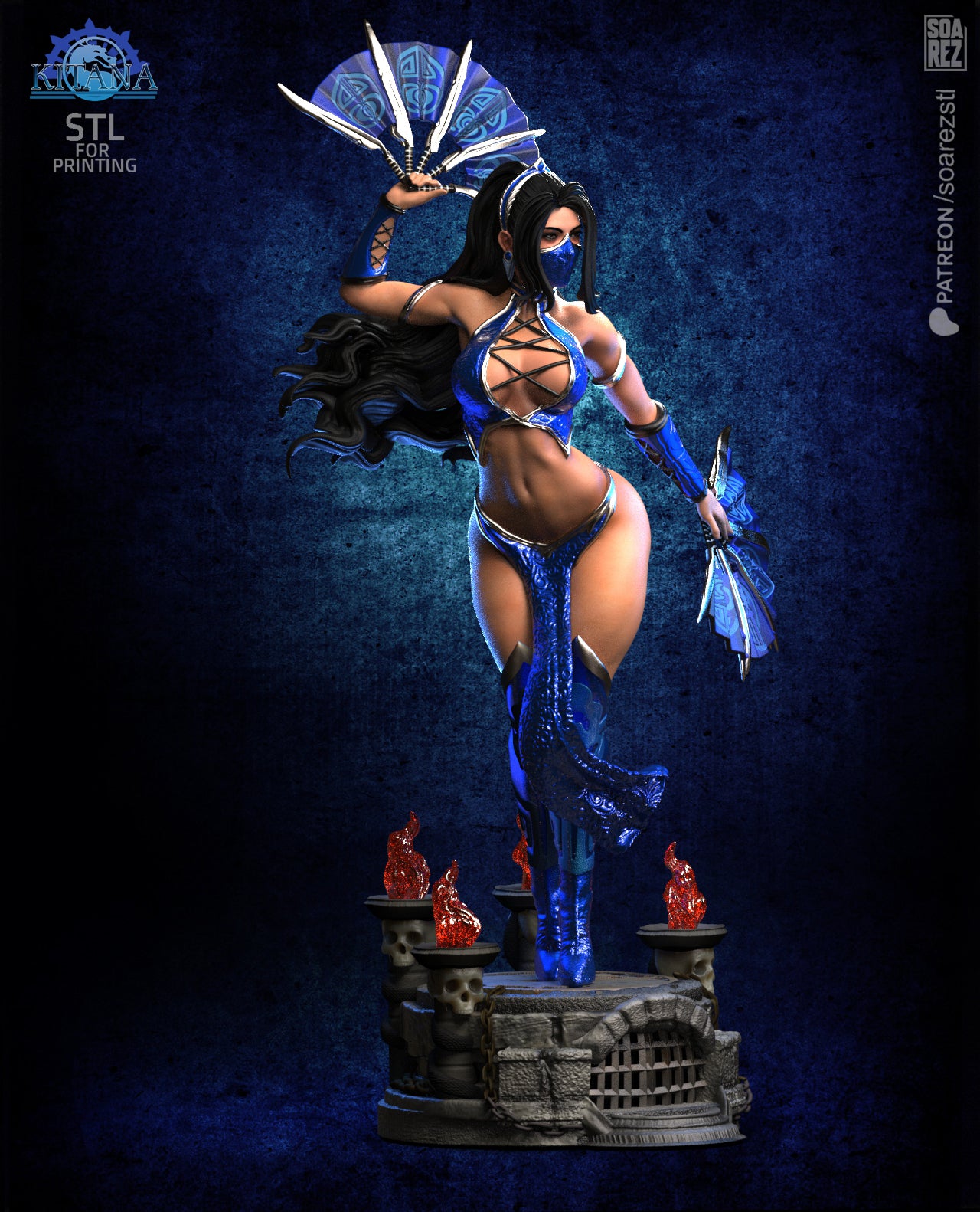 Kitana (MK) Statue