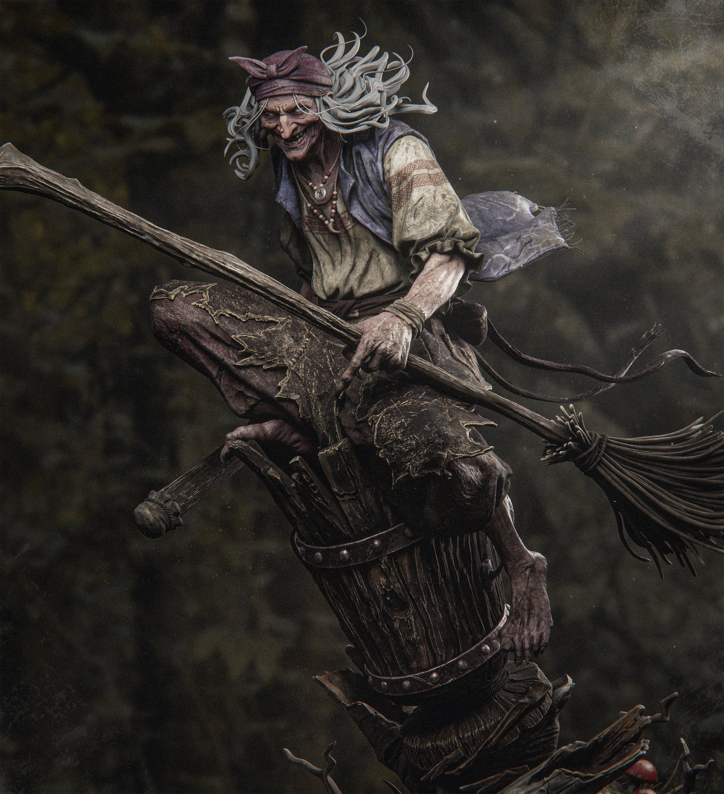 Baba Yaga Statue