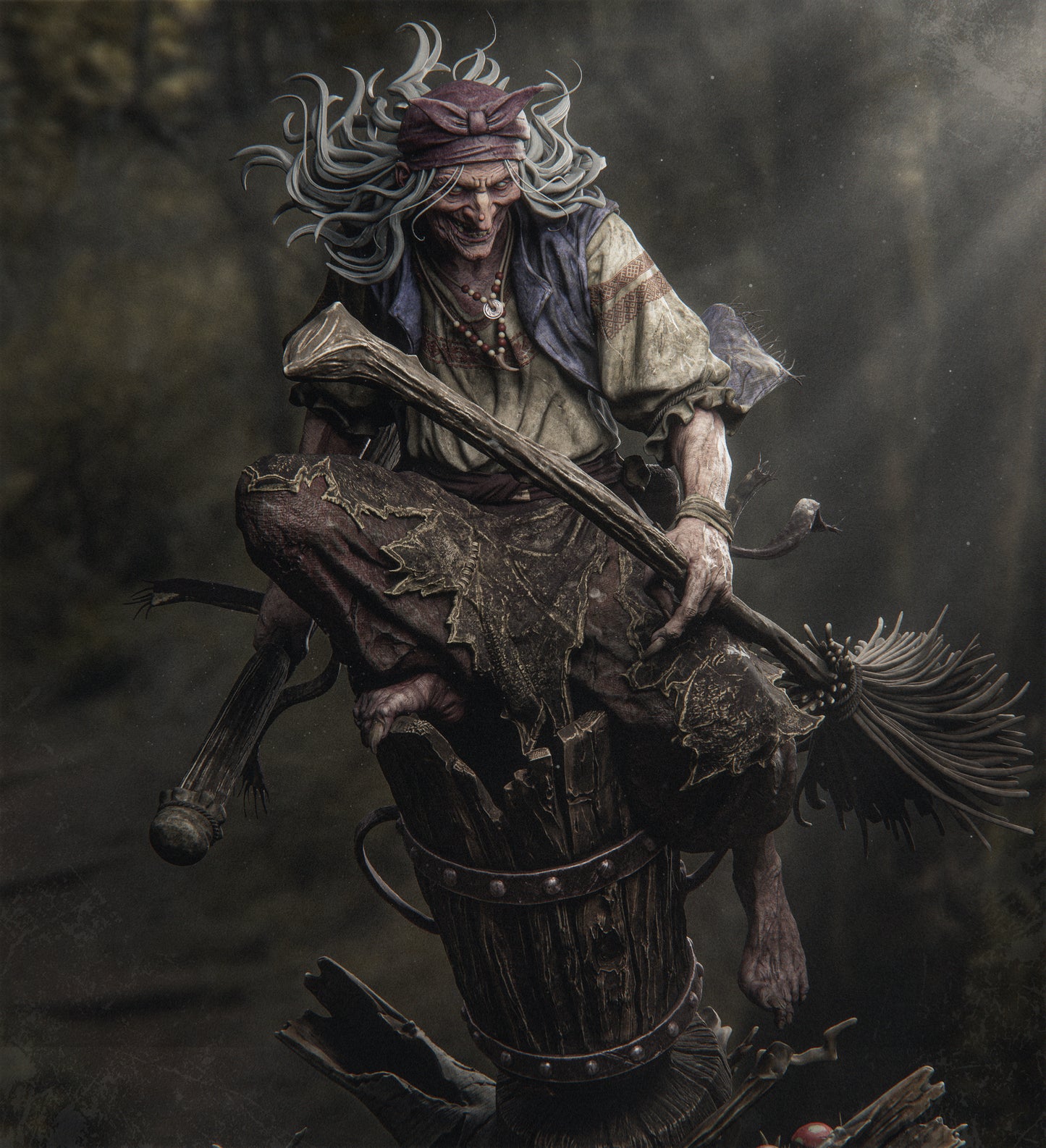 Baba Yaga Statue