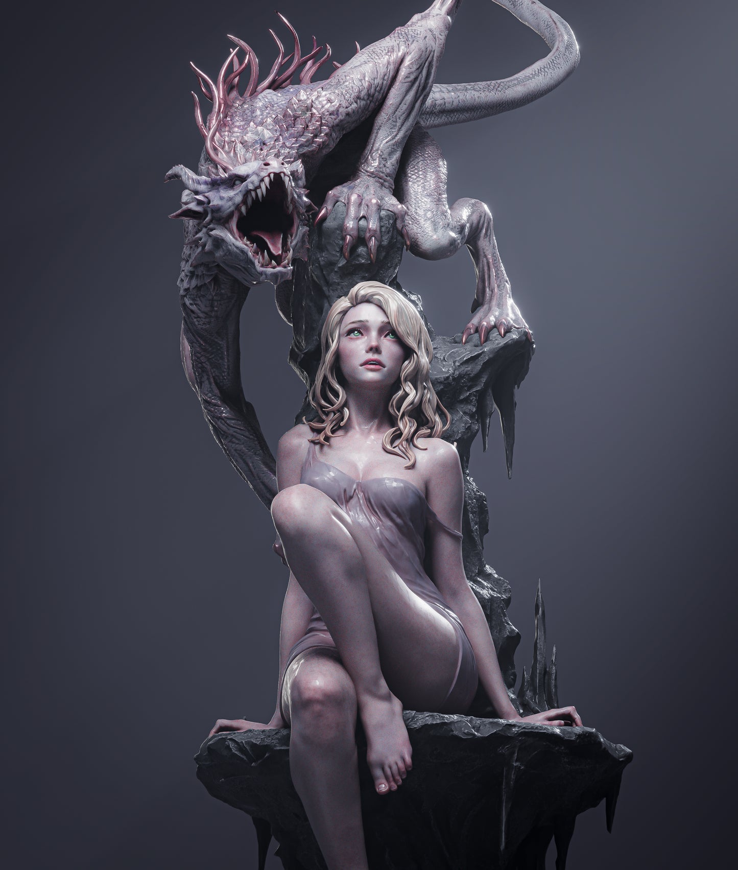 Elegy Of The Wyrm Statue