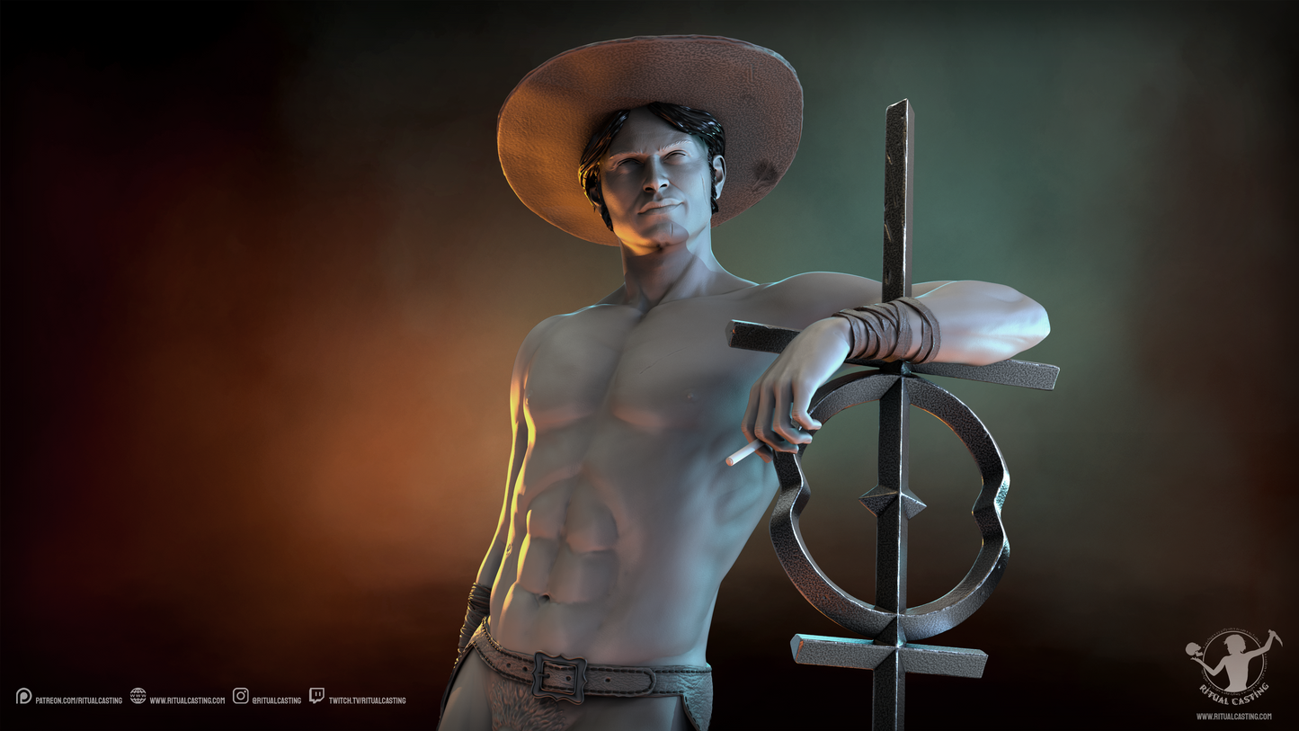 Inquisitor Jericho Blackwood Statue NSFW