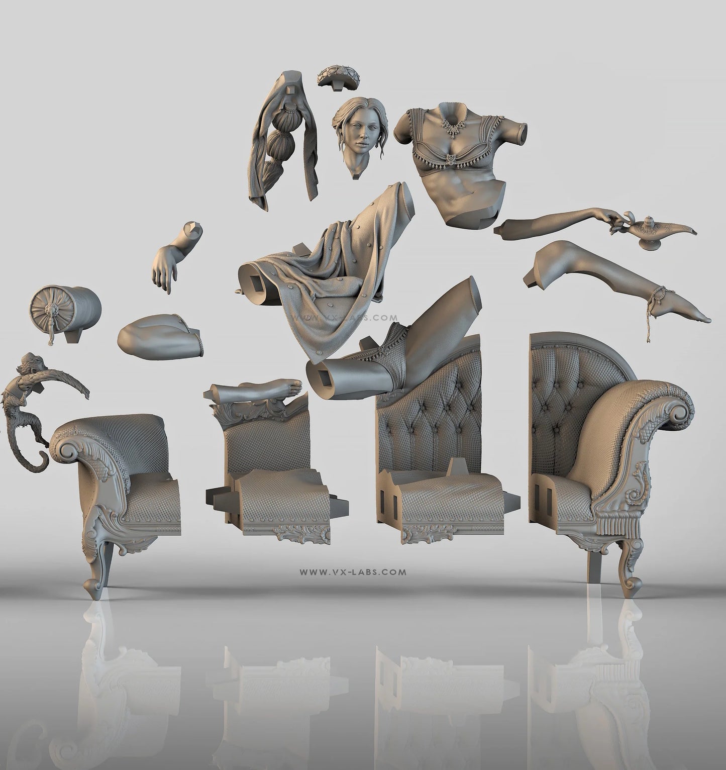 Princess Jasmine Statue