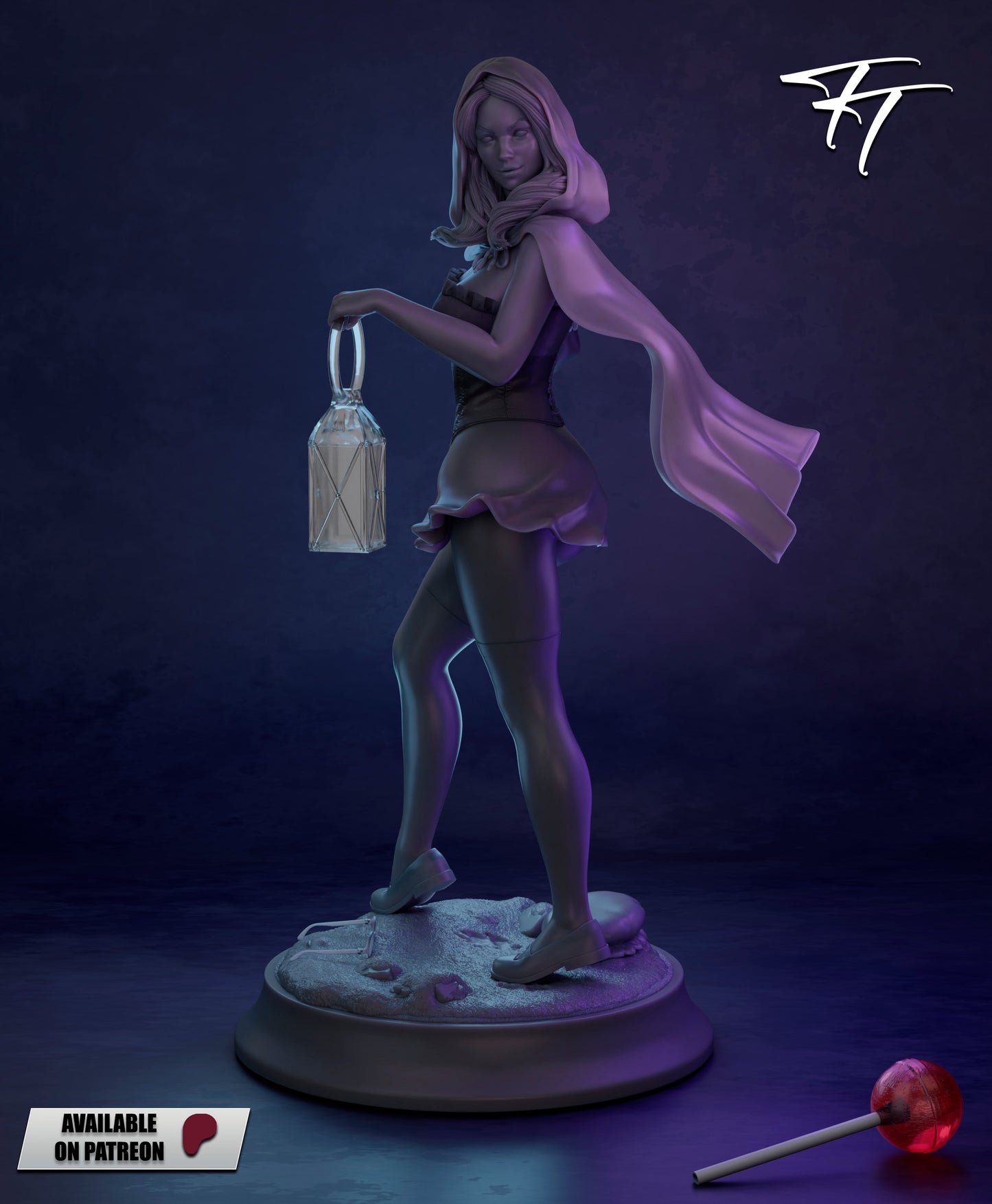 Little Red Riding Hood Statue
