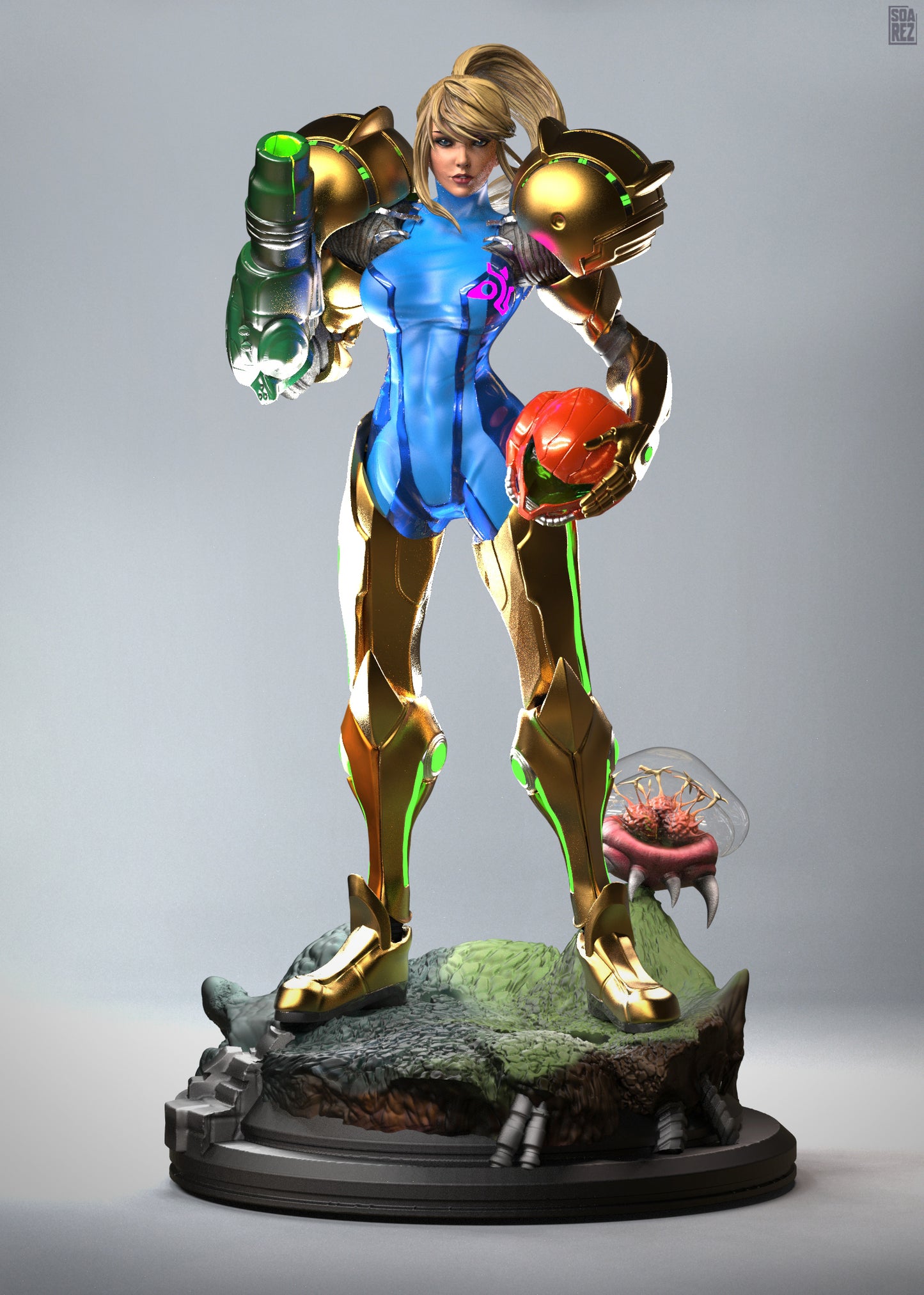 Samus Aran Statue