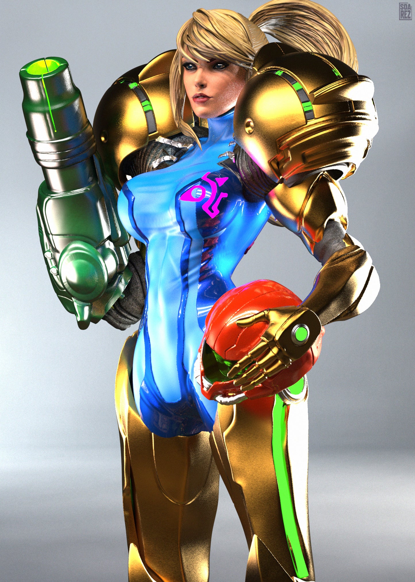 Samus Aran Statue