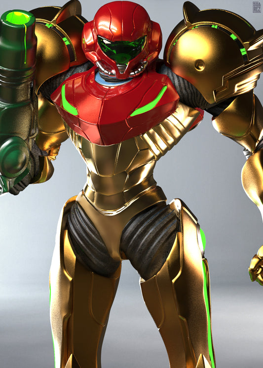 Samus Aran Statue
