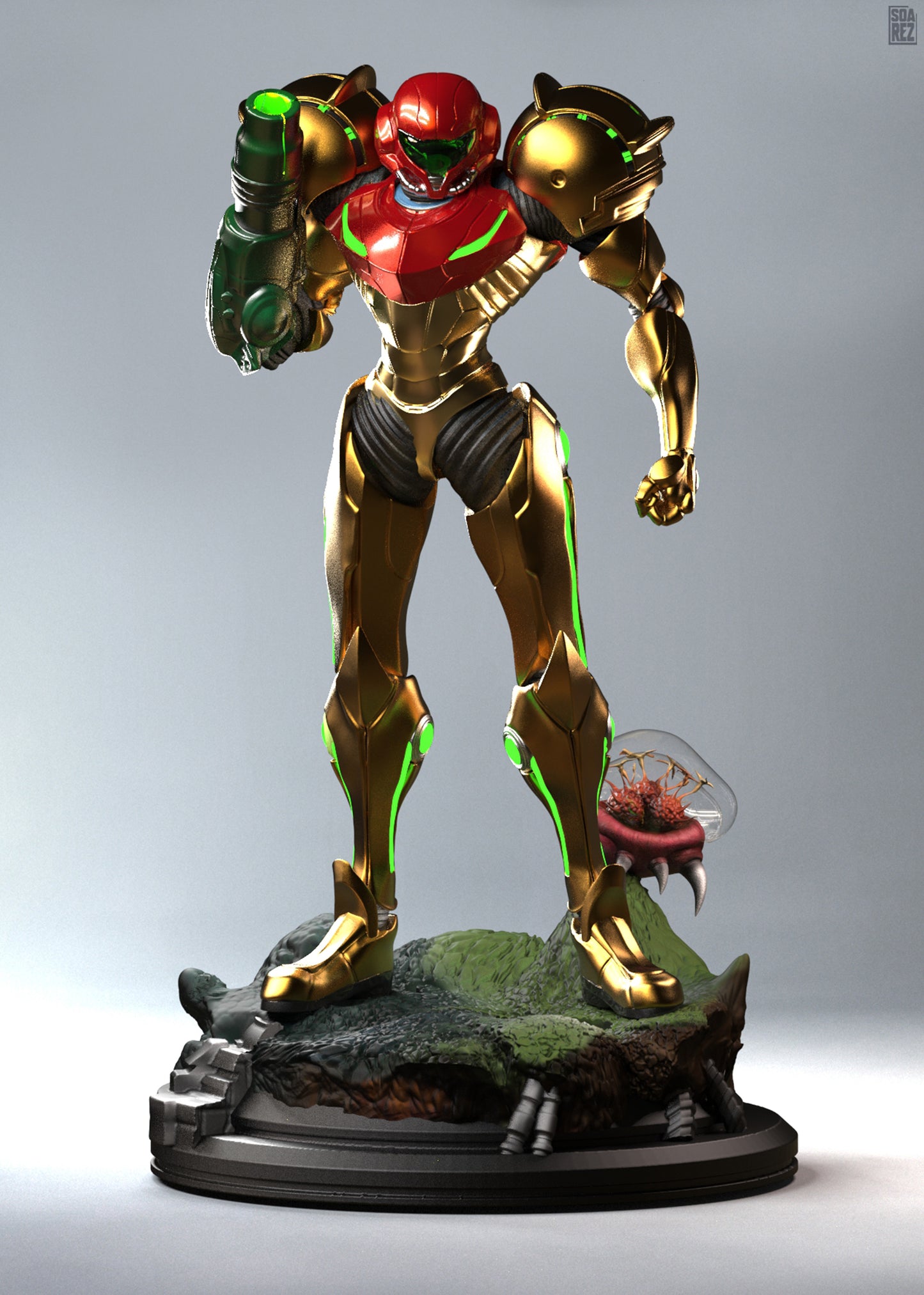 Samus Aran Statue