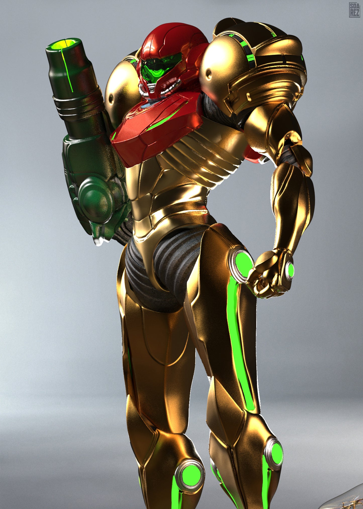 Samus Aran Statue