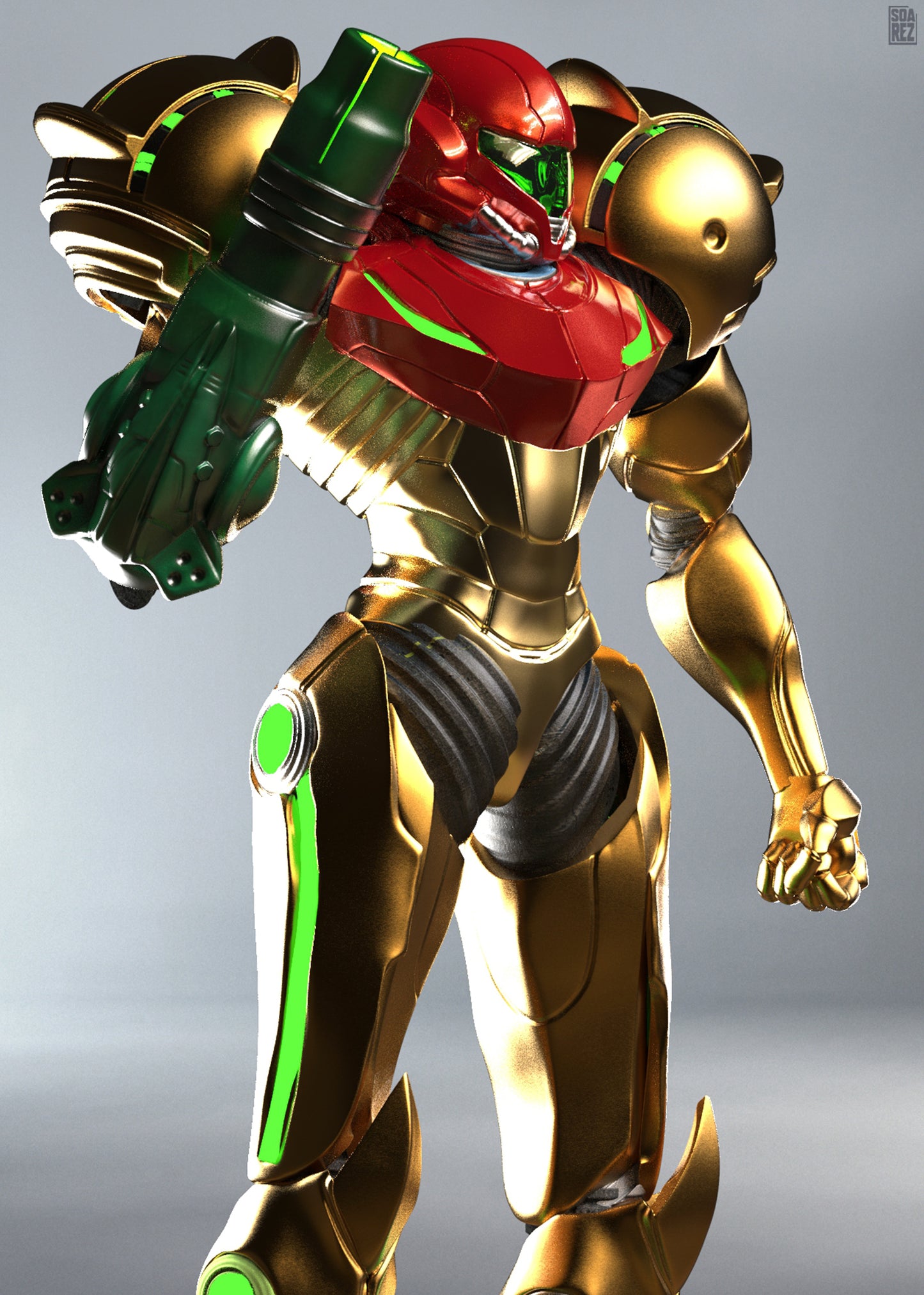 Samus Aran Statue